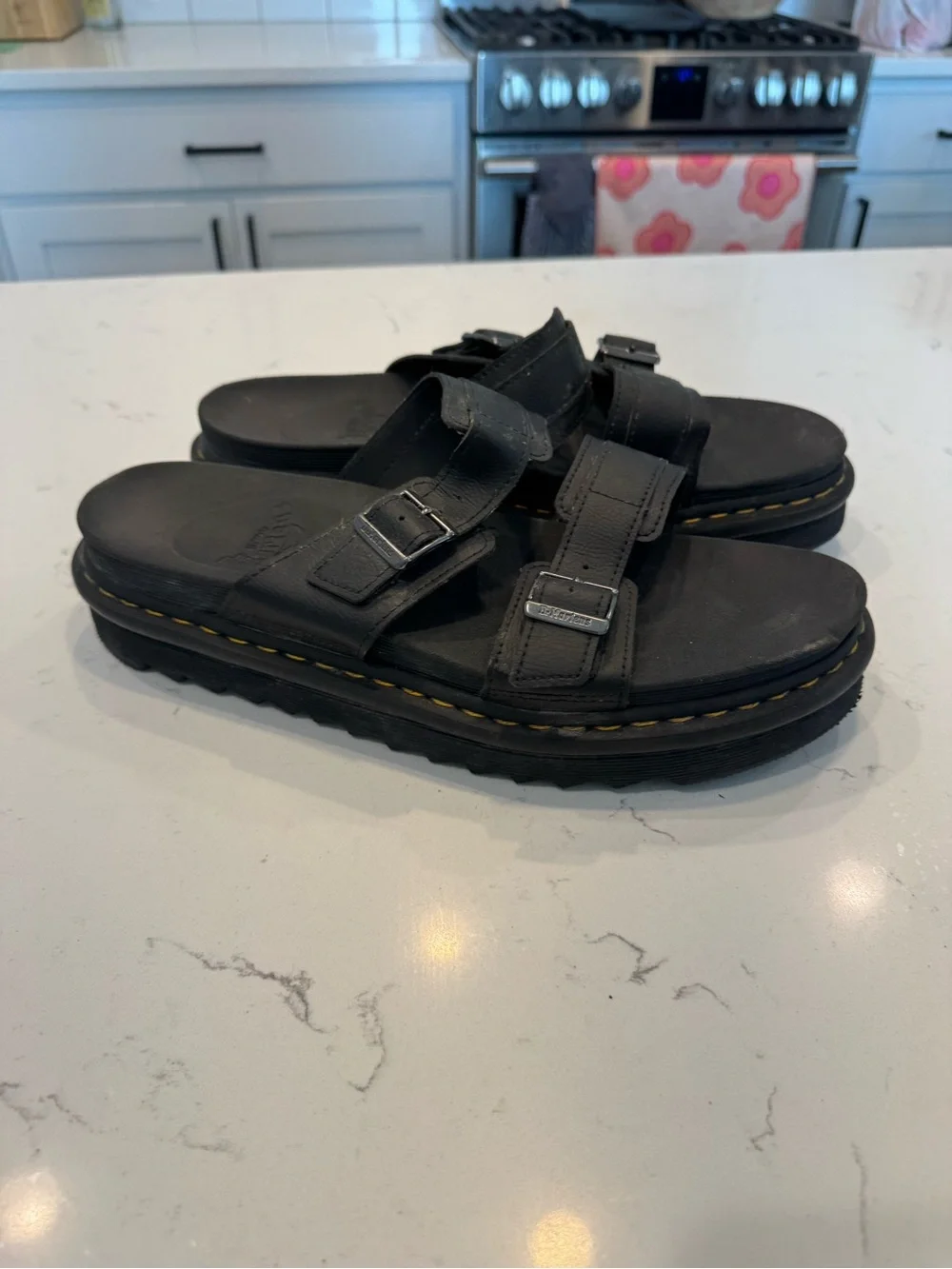 Dr. Martens Myles slide sandals black Men size 13
